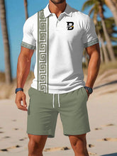 Herren-Lässiger Business-Anzug mit kurzen Ärmeln