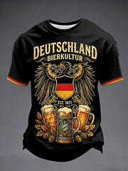 Herren-T-Shirt für Bierliebhaber mit kurzen Ärmeln