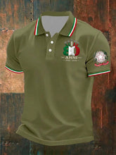 Herren Festa Della Repubblica Repvbblica Italiana Bedrucktes Hemd