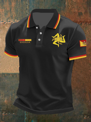 Herren-Shirt Sicilia Trinacria