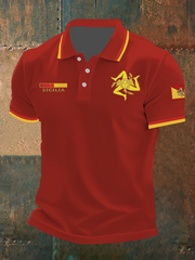 Herren-Shirt Sicilia Trinacria