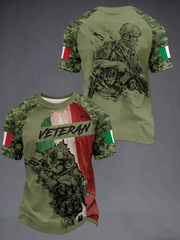 Herren-T-Shirt für Veteranen mit kurzen Ärmeln