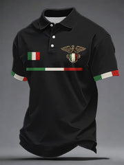 Herren-Italienischer-Print-Freizeithemd