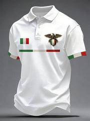 Herren-Italienischer-Print-Freizeithemd