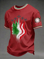 Herren-Festa-Della-Repubblica-Repvbblica-Italiana-Print-T-Shirt