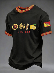 Herren-T-Shirt Sicilia mit kurzen Ärmeln