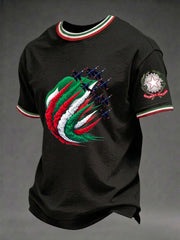 Herren-Festa-Della-Repubblica-Repvbblica-Italiana-Print-T-Shirt