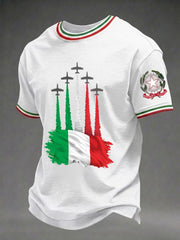 Herren-Festa-Della-Repubblica-Repvbblica-Italiana-Print-T-Shirt
