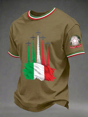 Herren-Festa-Della-Repubblica-Repvbblica-Italiana-Print-T-Shirt