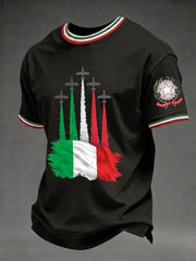 Herren-Festa-Della-Repubblica-Repvbblica-Italiana-Print-T-Shirt