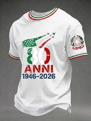 Herren-Festa-Della-Repubblica-Repvbblica-Italiana-Print-T-Shirt
