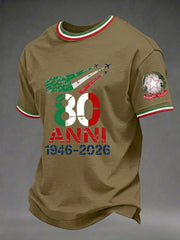 Herren-Festa-Della-Repubblica-Repvbblica-Italiana-Print-T-Shirt