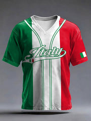 Italienisches Baseball-T-Shirt für Herren