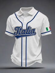 Italienisches Baseball-T-Shirt für Herren