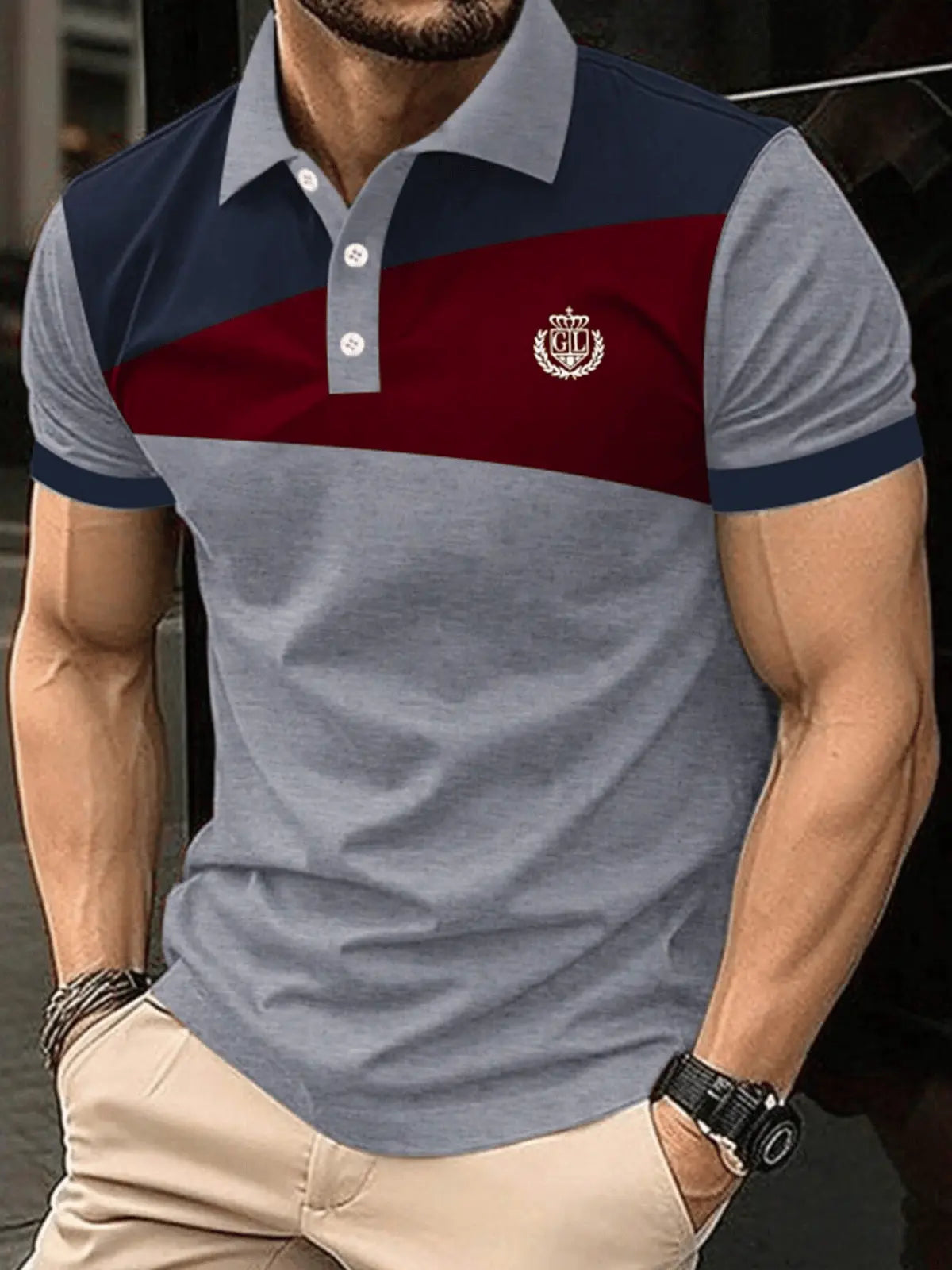 Men's Casual Business Fashion Polo Shirts cherishyouo