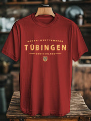 Herren Tü bingen Baden-Wurtemburg Deutschland Print T-Shirt