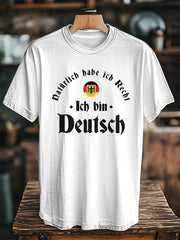 Deutschland Print T-Shirt für Männer
