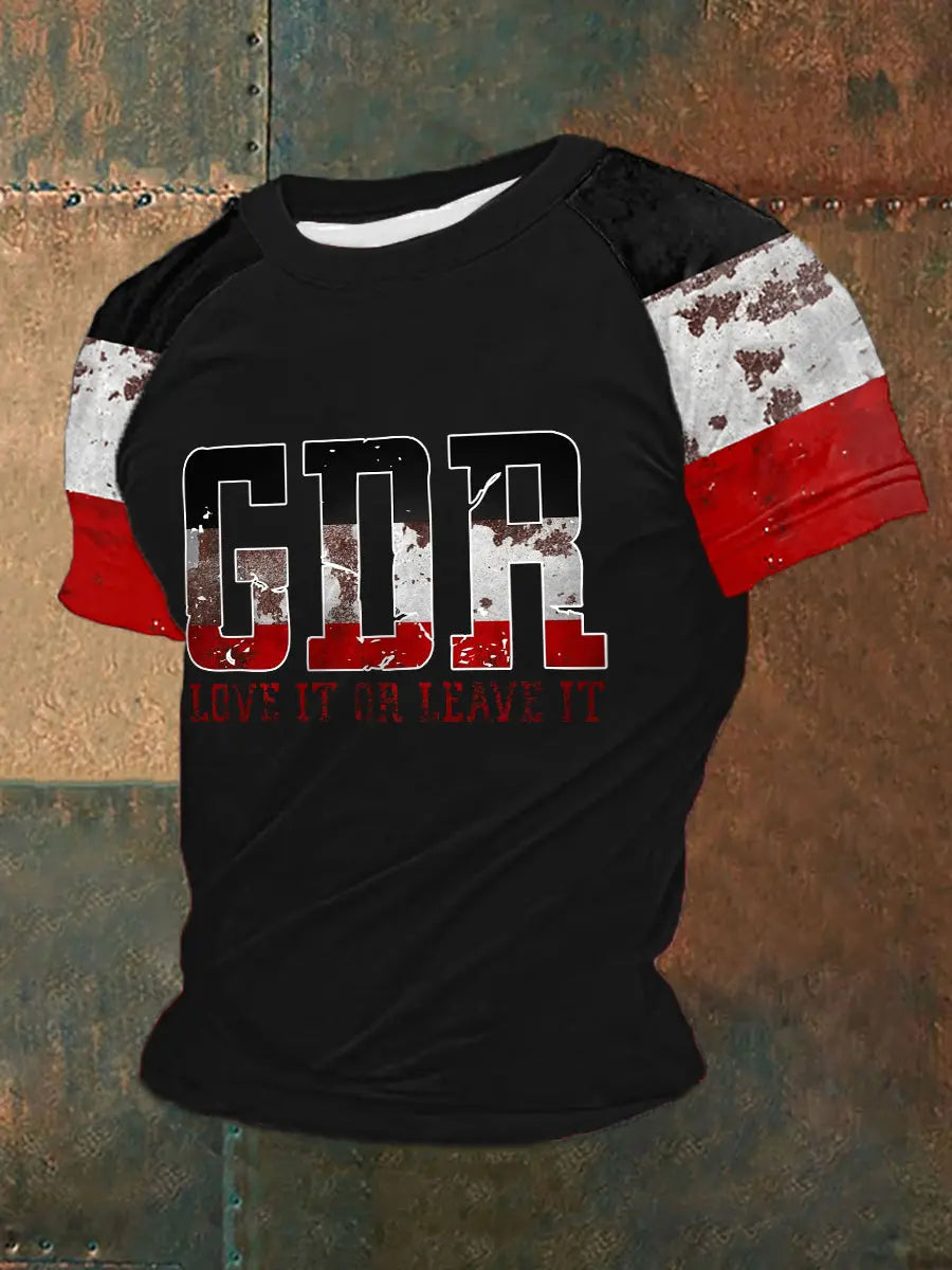 Männer DDR lieben es oder lassen Sie es kurz ärmel ige T-Shirt