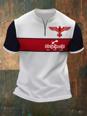 Herren Wehrmacht Ehre Stolz Treue bedrucktes Kurzarm-T-Shirt