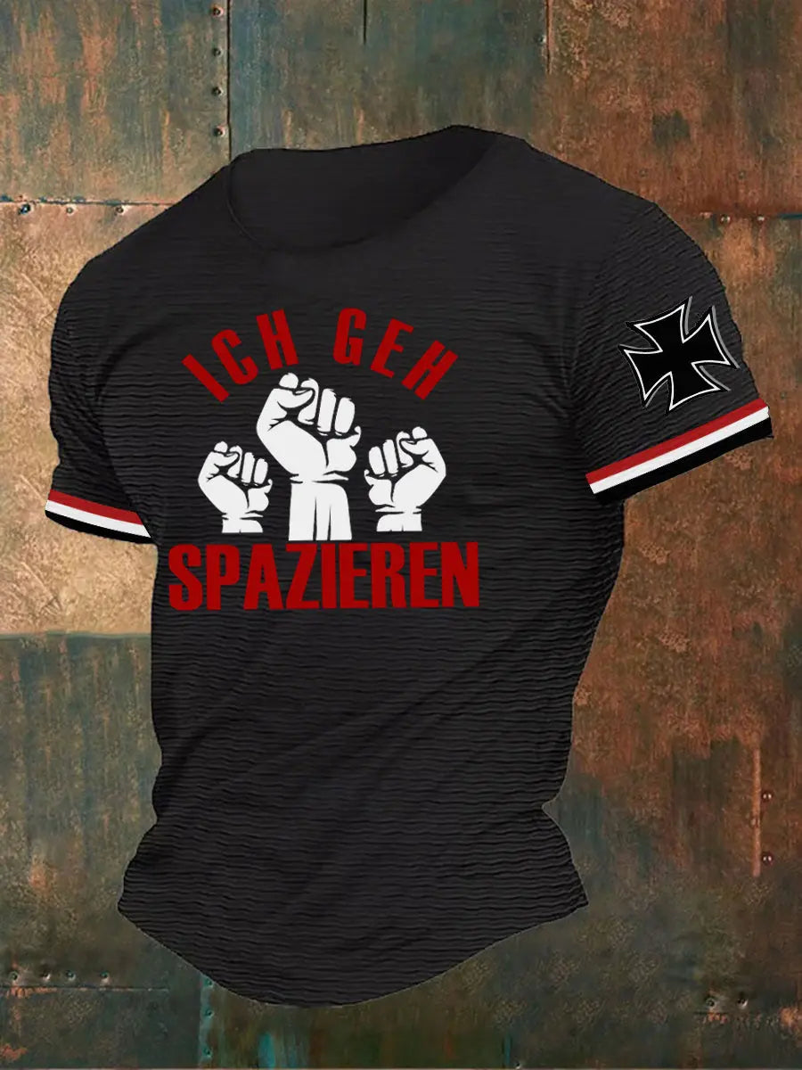 Herren Ich geh spazeren T-Shirt zartstils