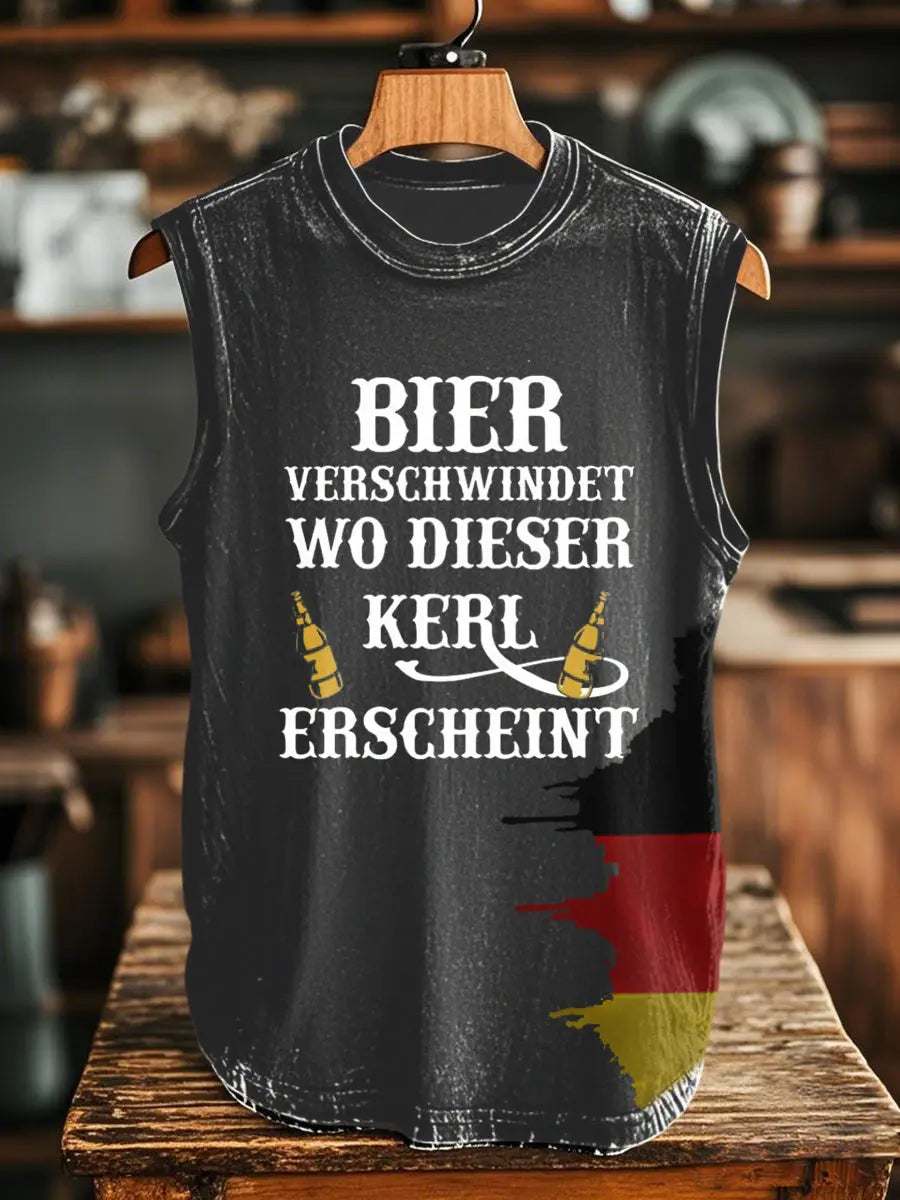 Herren Bier versch windet wo dieser kerl erscheint Bedruckte Weste zartstils