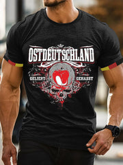 Bedrucktes Kurzarm-T-Shirt für Männer in Ost deutschland zartstils