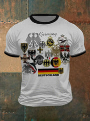 Herren deutsche Adler 800 bis 1949 bedrucktes Kurzarm-T-Shirt zartstils