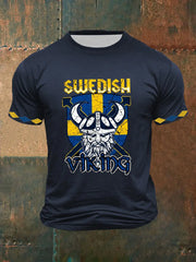 Herren Swedish Viking T-Shirt mit kurzen Ärmeln zartstils