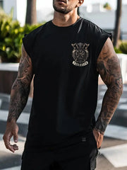 Herren Viking Print Weste Top zartstils