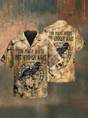 Männer zu viele Idioten nicht genug Äxte Kurzarm-Shirt zartstils