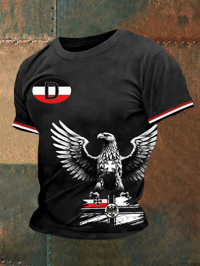 Deutschland bedrucktes Kurzarm-T-Shirt für Männer zartstils