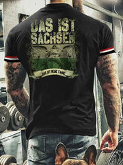 Herren T-Shirt Meine Fahne Sachsen zartstils
