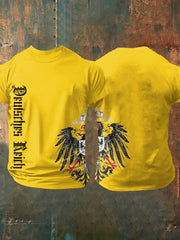 Deutsches Reich bedrucktes Kurzarm-T-Shirt für Männer zartstils