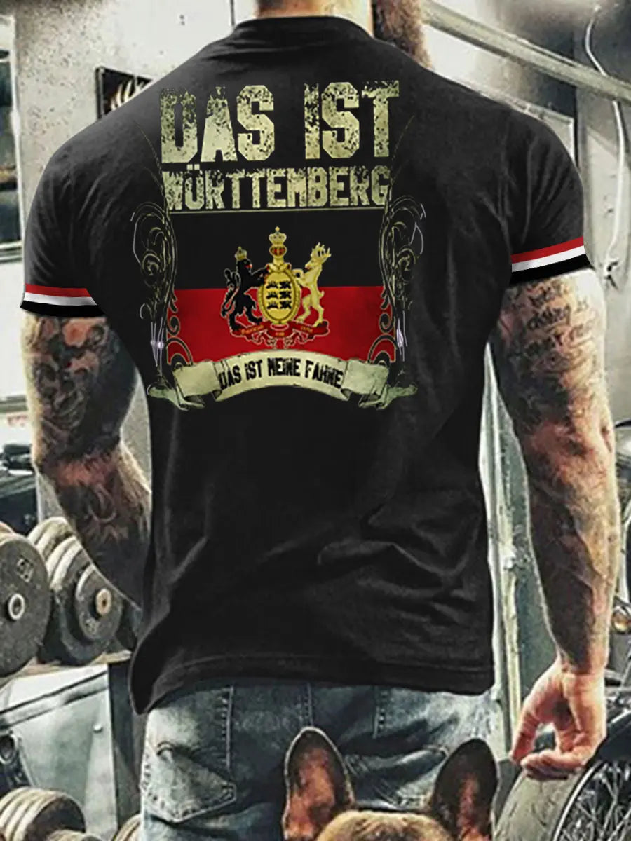 Herren T-Shirt Meine Fahne Württ emberg zartstils
