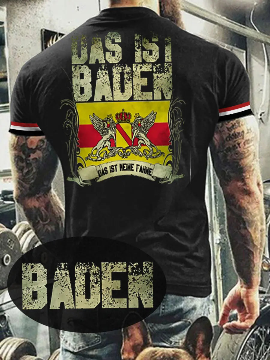 Herren T-Shirt Meine Fahne Baden zartstils