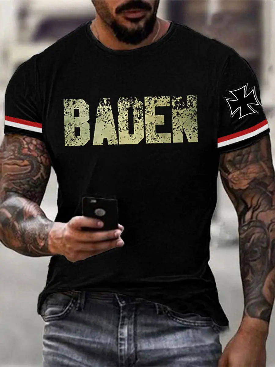 Herren T-Shirt Meine Fahne Baden zartstils