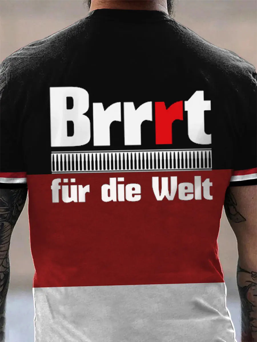 MG42 Maschinen gewehr bedrucktes Kurzarm-T-Shirt für Männer zartstils