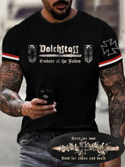 Herren Dolch stoss Glut des gefallenen T-Shirts zartstils