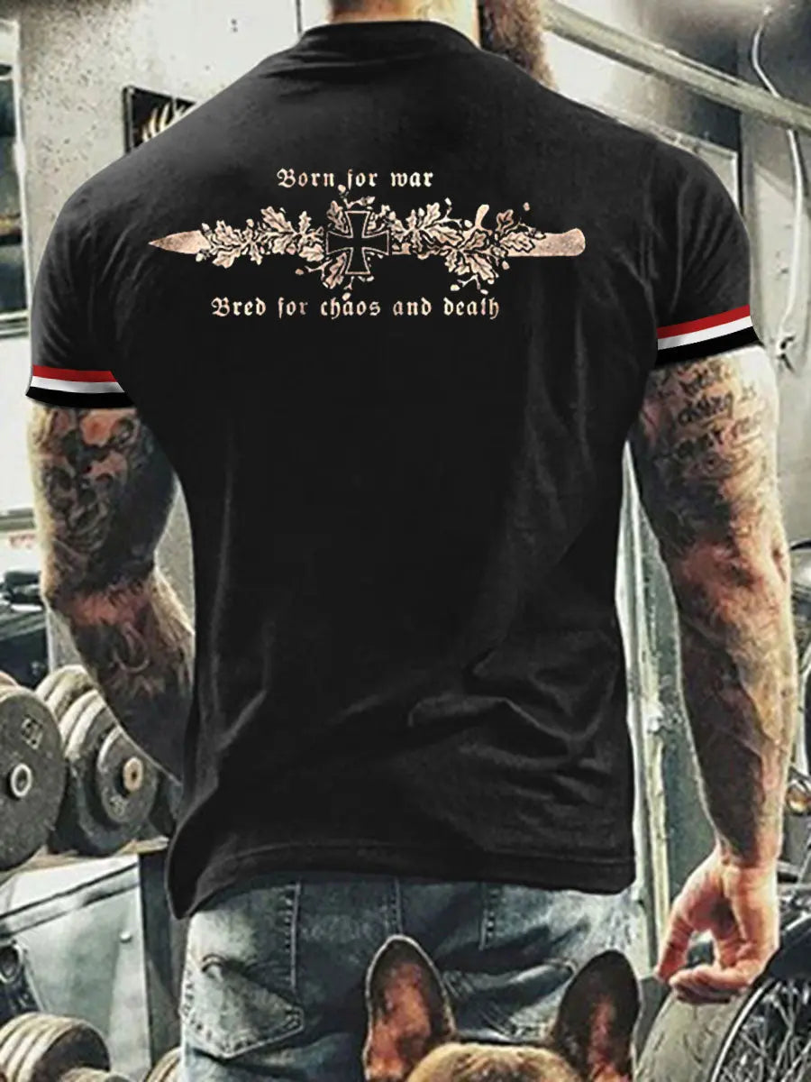 Herren Dolch stoss Glut des gefallenen T-Shirts zartstils