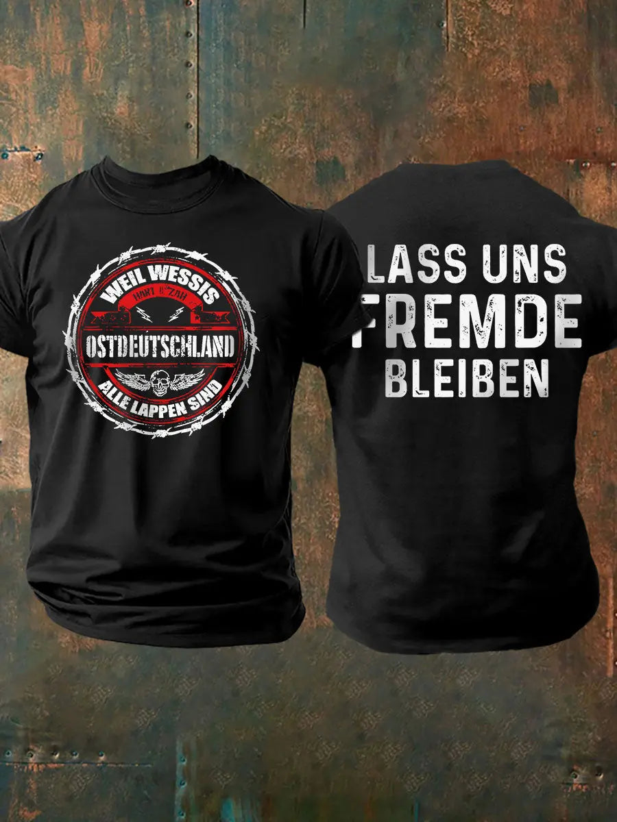 Herren-T-Shirt Weil Wessis alle Lappen sind Ostdeutscher zartstils