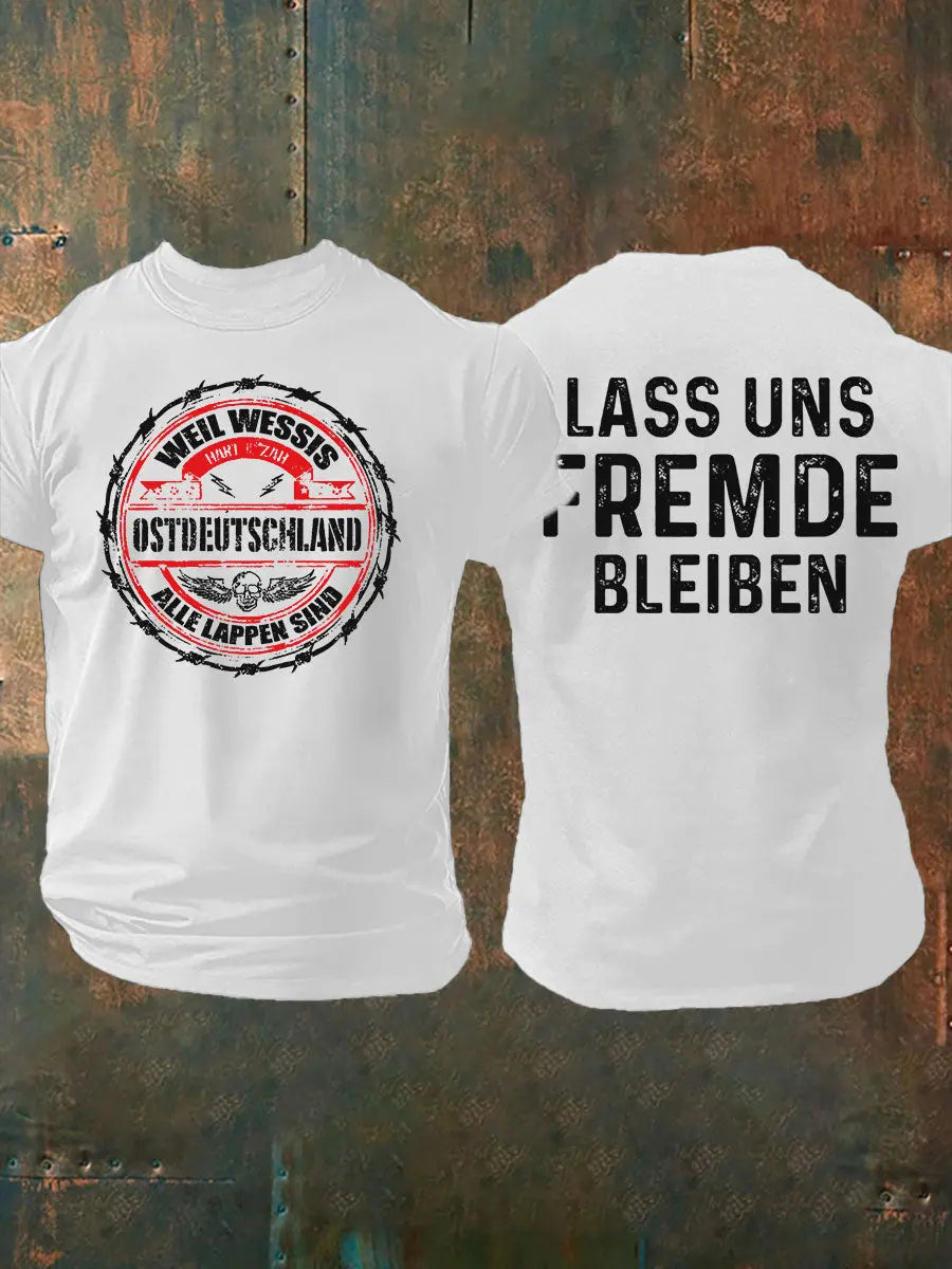 Herren-T-Shirt Weil Wessis alle Lappen sind Ostdeutscher zartstils