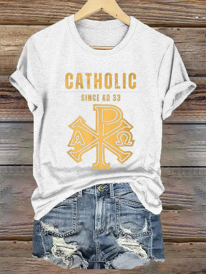 Women's Roman Catholic Since Ad 33  Short Sleeve T-Shirt zartstils
