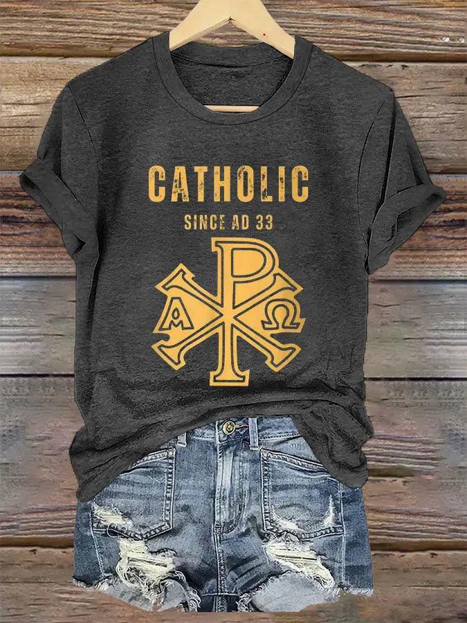 Women's Roman Catholic Since Ad 33  Short Sleeve T-Shirt zartstils