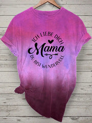 Damen Muttertag Geschenk Kurzarm T-Shirt zartstils