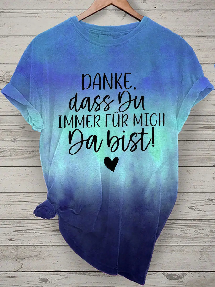 Damen Muttertag Geschenk Kurzarm T-Shirt zartstils
