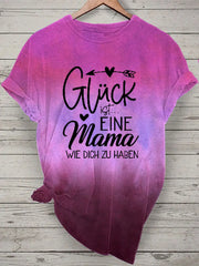 Damen Muttertag Geschenk Kurzarm T-Shirt zartstils