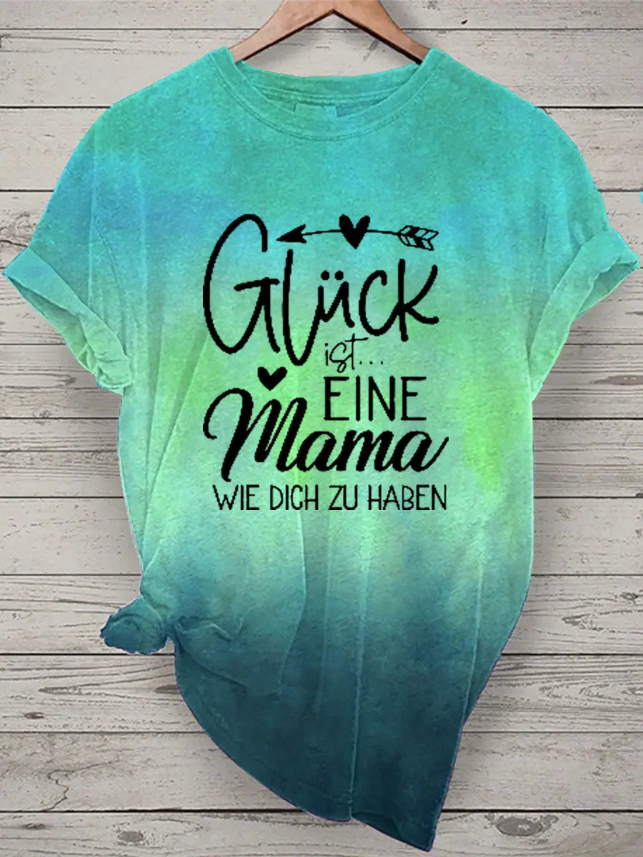Damen Muttertag Geschenk Kurzarm T-Shirt zartstils
