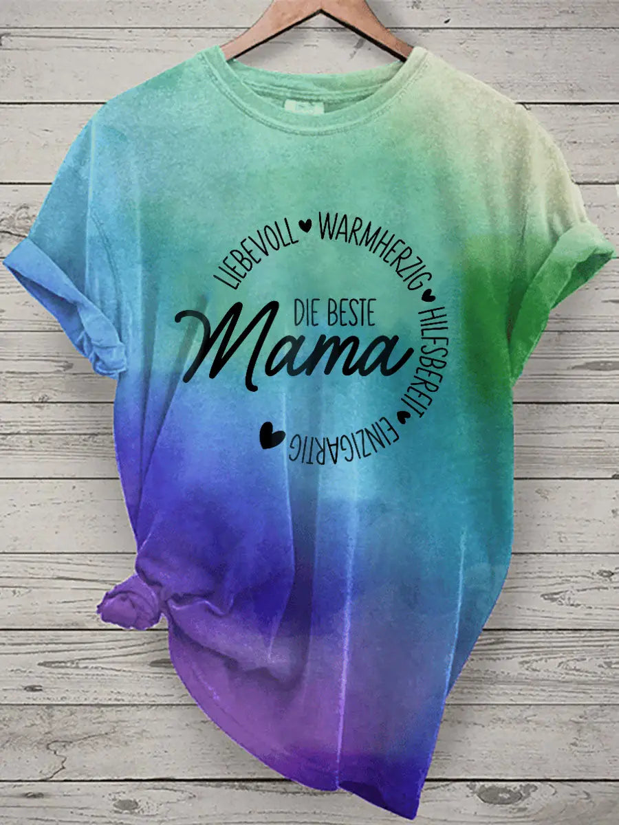 Damen Muttertag Geschenk Kurzarm T-Shirt zartstils