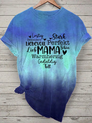 Damen Muttertag Geschenk Kurzarm T-Shirt zartstils