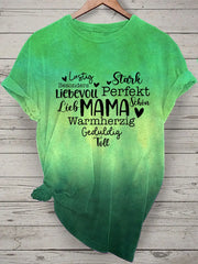 Damen Muttertag Geschenk Kurzarm T-Shirt zartstils